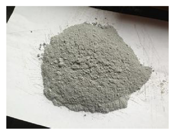 Silica fume sample used for high-strength concrete